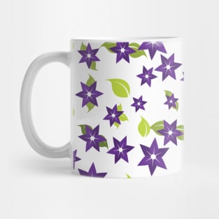 Violet Star Flowers Mug